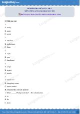 Đề thi giữa kì 2 Tiếng Anh 4 Global Success - Đề số 7